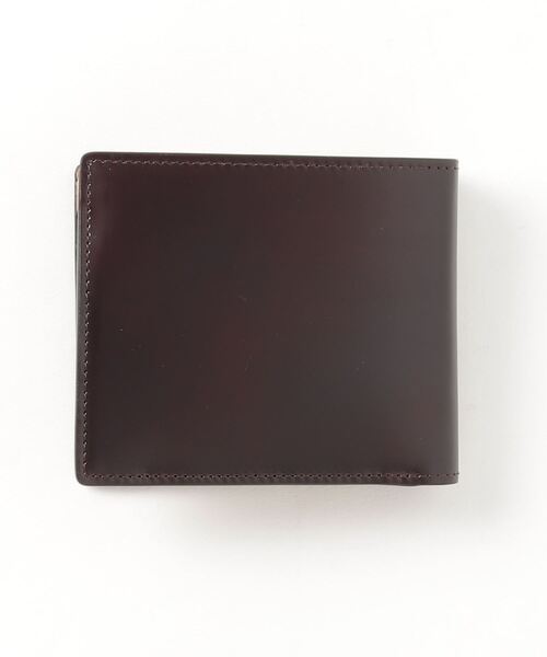 Pid 二つ折り財布 レザー(コードバン) ダークブラウン P.I.D コードバン 二つ折り財布 メンズ ブランド カード 革 本革