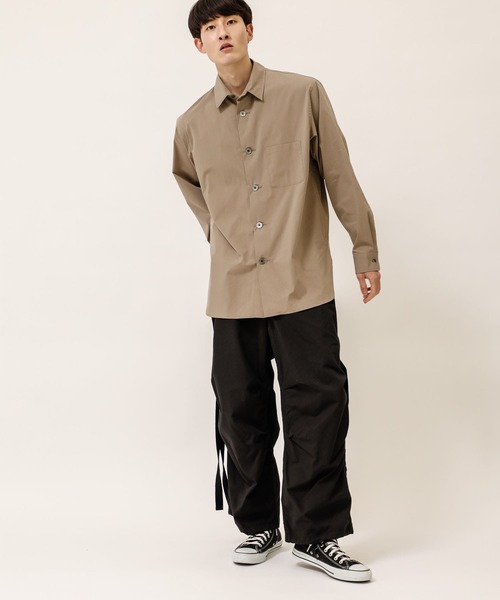 シャツ ブラウス 【08sircus】Bio Stretch typewriter shirt 