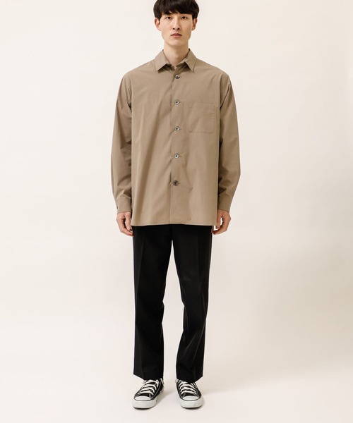 シャツ ブラウス 【08sircus】Bio Stretch typewriter shirt 