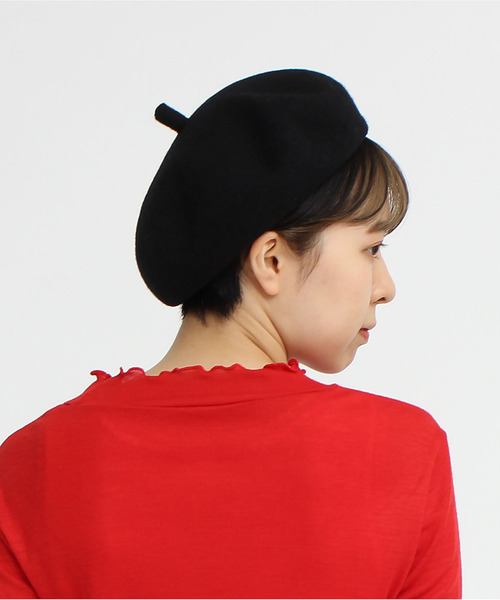 CHILD WOMAN 帽子 ベレー帽 太ちょぼ WOOLベレー帽 レディース