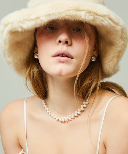 ネックレス 「VINTAGE HOLLYWOOD」DIAGONAL SPREAD PEARL