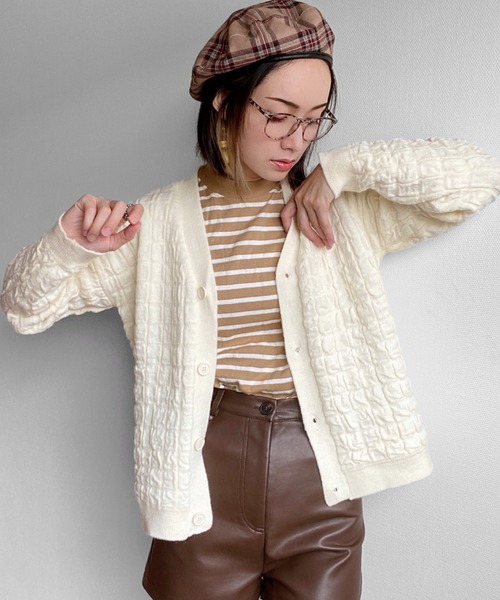 deux amour カーディガン 立体カーディガン レディース : ZOZOTOWN