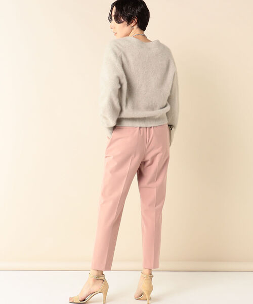 NOLLEY'S パンツ ウォッシャブル微起毛イージースリムパンツ