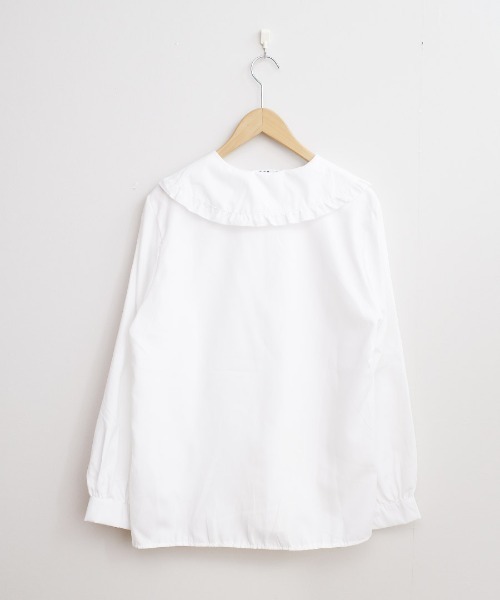 shopnikoniko（ショップにこにこ） ブラウス シャツ フリル襟ビッグ
