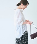 ブラウス シャツ ガーゼシャツ レディースの詳細画像3