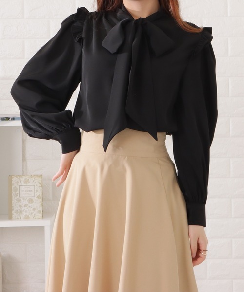 Lace Ladies（レースレディース） ブラウス シャツ ボウタイ付き肩