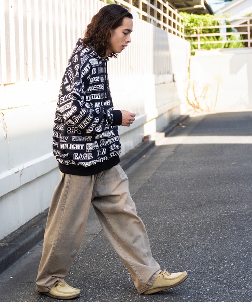 CHRISTOPHER WANTON 総柄 パーカー　メンズXL ヘリンボーン柄 美品】CHRISTOPHER WANTON 総柄パーカー XL - メルカリ