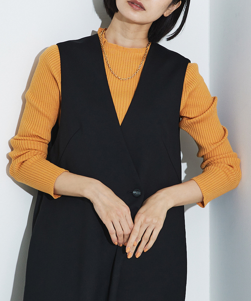 qualite（カリテ） ニット セーター シームレスボートネックニット