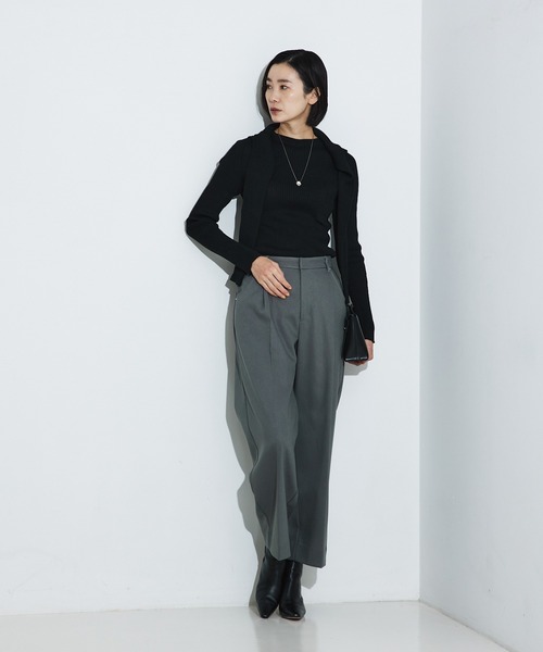qualite - 【新品未使用】qualite ボートネックニット qualite（カリテ） ニット セーター シームレスボートネックニット