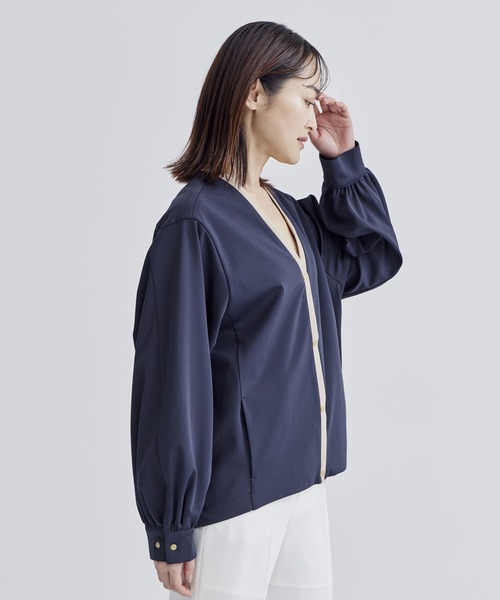 【THE TOKYO/ザトウキョウ】 アーリーツイードコクーンブルゾン ブルゾン アウター 「THE TOKYO/ザトウキョウ」WASHABLE HIGH