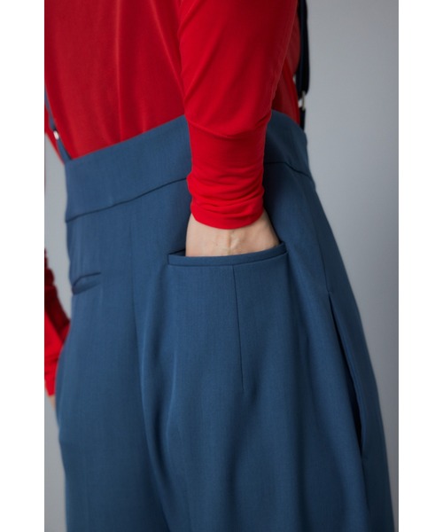 サロペット・オーバーオール・オールインワン center line suspender pants HeRIN.CYE サロペット オーバーオール Center press suspender