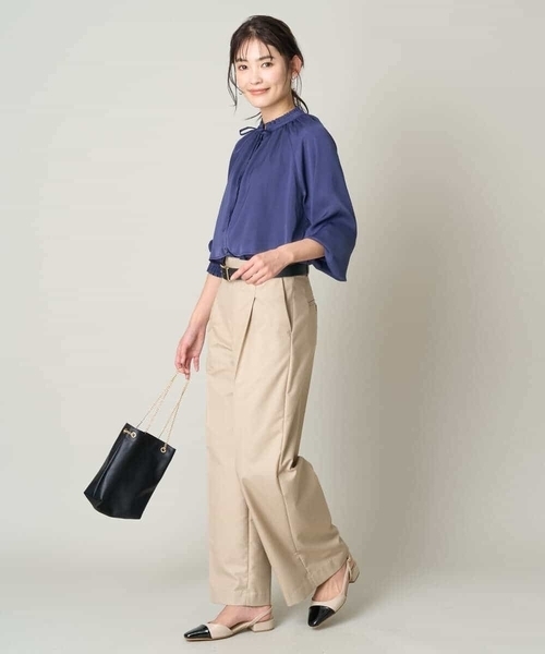 おしゃれ♪極美品☆ユナイテッドアローズバックバルーンブラウス白36