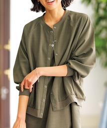 BLUMARINE 売れ筋商品|||ブルマリン カーディガン アウター レディース Cardigans Green Wool And Cashmere Cardigan With Jewel Buttons | Blumarine
