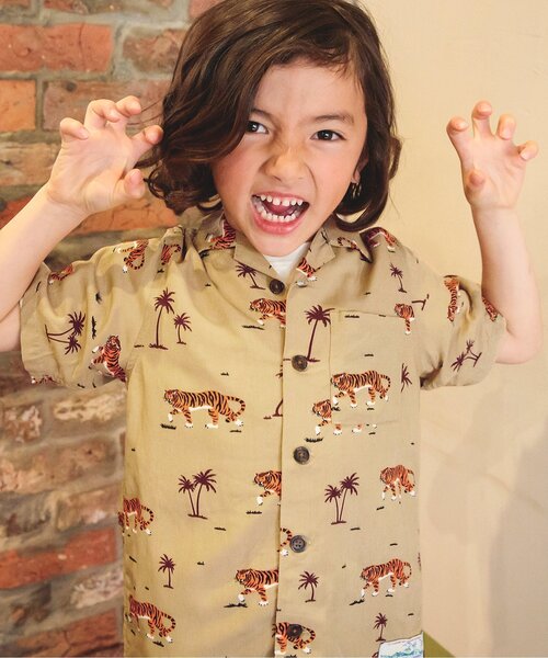 BREEZE（ブリーズ） ブラウス シャツ 「リンク」リゾートアロハシャツ_