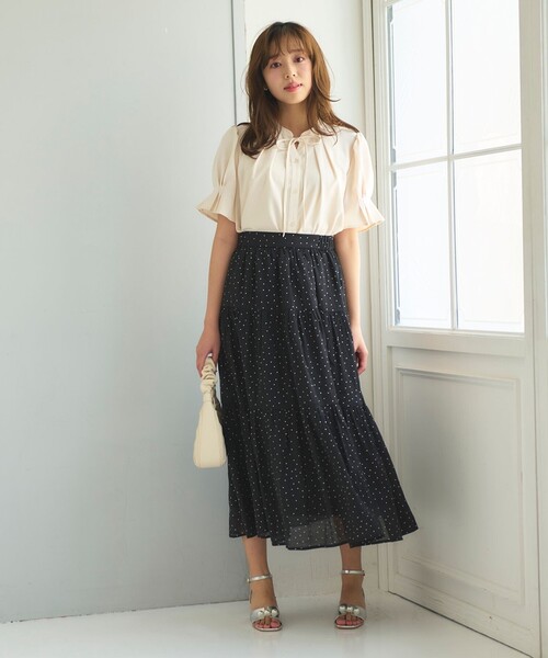 【MIYAO】ティアード巻きスカート Feroux スカート ドットティアード : ZOZOTOWN Yahoo!店 - 通販