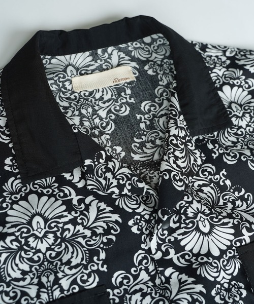 Re:room（リルーム） シャツ バロックパターンレーヨンシャツ メンズ