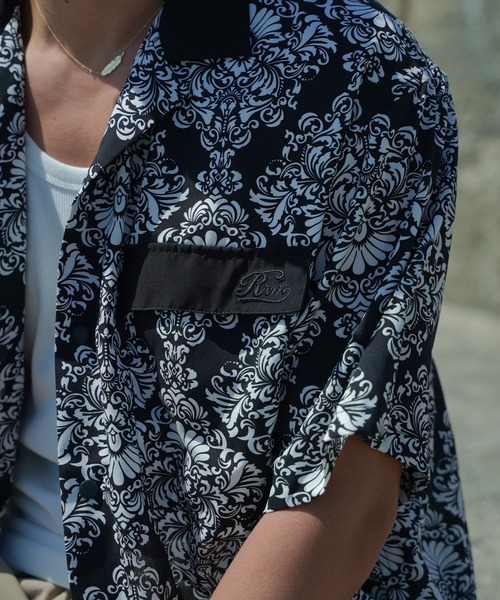 Re:room（リルーム） シャツ バロックパターンレーヨンシャツ メンズ