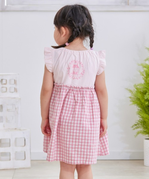 ANPANMAN KIDS COLLECTION ワンピース ギンガムチェック切替
