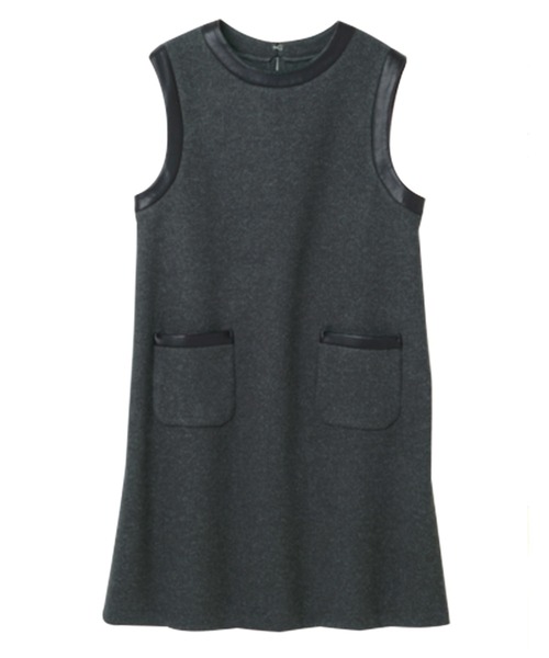 RANAN（ラナン） ワンピース ジャージーメルトンミニジャンスカ