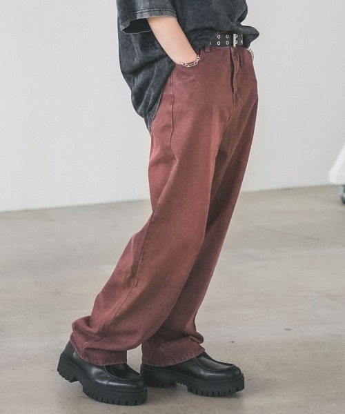 Shoowtime（ショウタイム） ジーンズ オーバーダイワイドデニムパンツ