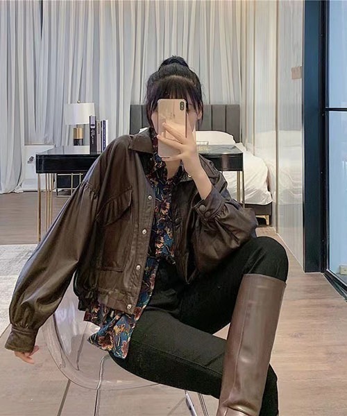 chloeクロエラムレザージャケットライダースブルゾンヴィンテージ本革 美品】Chloe｜クロエ レザージャケット ライダース 本革 ヴィンテージ