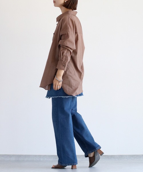 ブラウス シャツ カシュクールレギュラーシャツ レディース cepo ブラウス シャツ 「2way」80/2 レギュラーシャツ