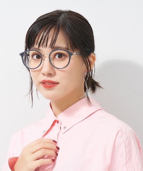 【美品】Zoff × UNITED ARROWS 男女兼用 UNITED ARROWS 伊達メガネ メガネ 眼鏡 ボストン型 メガネ