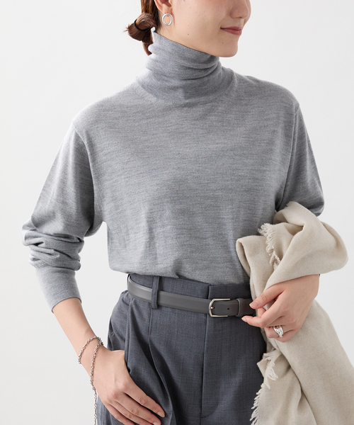 VERMEIL par iena ライトウールタートルニット VERMEIL par iena（ヴェルメイユパーイエナ） ニット ライトウール