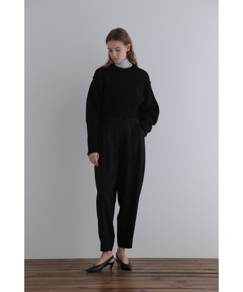 LE PHIL パンツ ヴィスウールツイルバレルパンツ レディース