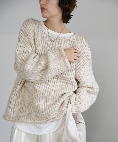 SPORTMAX アルパカ ニット 新品未使用☆ ホワイト/白 バージンウール NewAnce セーター ニット 「NewAnce」アルパカクルーネック
