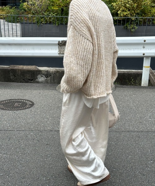 select MOCA ニット セーター アルパカタッチミックスカラー