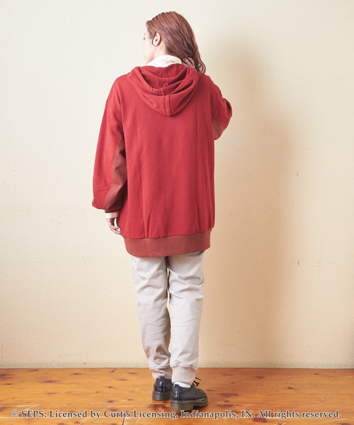 CUBE SUGAR パーカー SUGAR×The Saturday Evening Post プリント