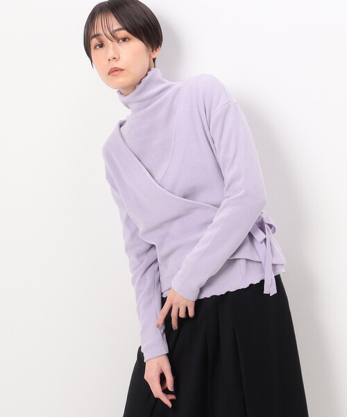 tシャツ 「アンサンブル対応」ニットコール カシュクールプルオーバー レディース Gabardine K.T tシャツ 「アンサンブル対応」ニットコール