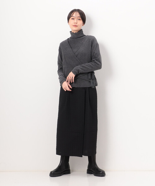 tシャツ 「アンサンブル対応」ニットコール カシュクールプルオーバー レディース Gabardine K.T tシャツ 「アンサンブル対応」ニットコール