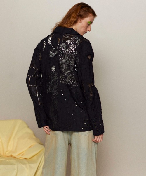 Maison Special レース テーラードジャケット MAISON SPECIAL ジャケット テーラードジャケット Lace Fabric