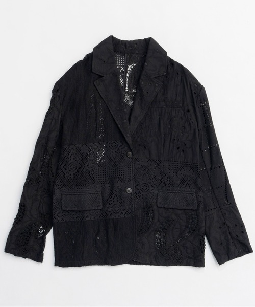 Maison Special レース テーラードジャケット MAISON SPECIAL ジャケット テーラードジャケット Lace Fabric