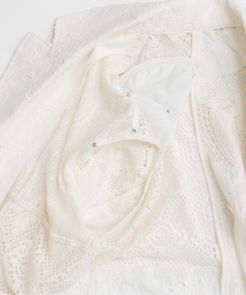 Maison Special レース テーラードジャケット MAISON SPECIAL ジャケット テーラードジャケット Lace Fabric