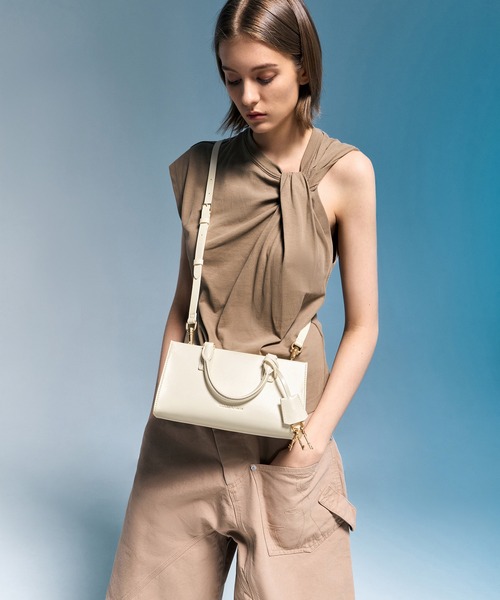 CHARLES ＆ KEITH トートバッグ Kerry ミニケリー レディース