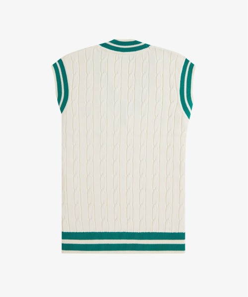 FRED PERRY（フレッドペリー） ベスト ジレ Cable Knit Tennis Vest