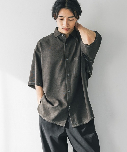 LOWRYS FARM（ローリーズファーム） シャツ ホップサックステッチ