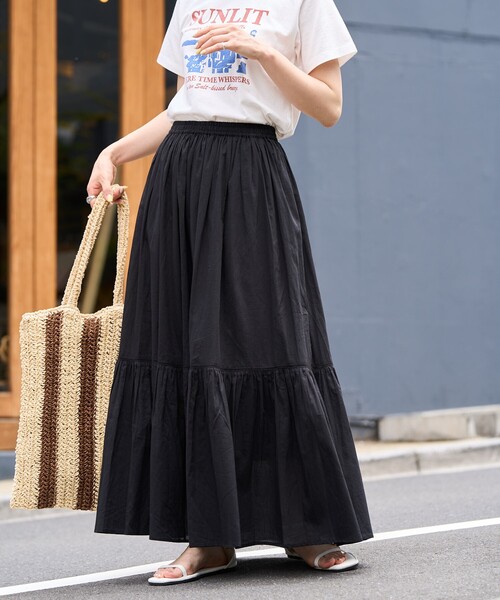 FREAK'S STORE スカート 限定展開 インド ティアード 切り替え