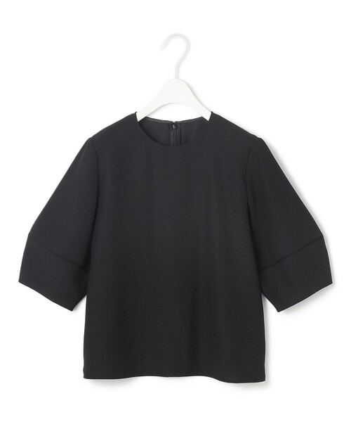 ICB ブラウス シャツ FluidBackSatin ランタンスリーブブラウス