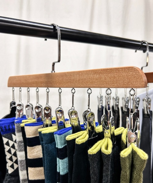 CALIFORNIA OUTFITTERS 収納 3-2A9 木製 フックハンガー 10ピンチ