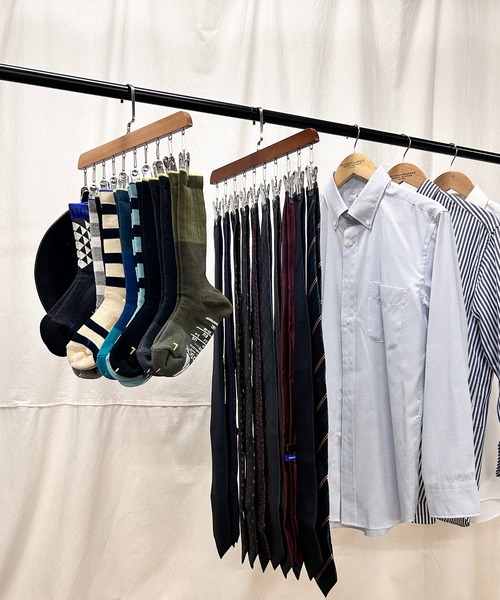 CALIFORNIA OUTFITTERS 収納 3-2A9 木製 フックハンガー 10ピンチ