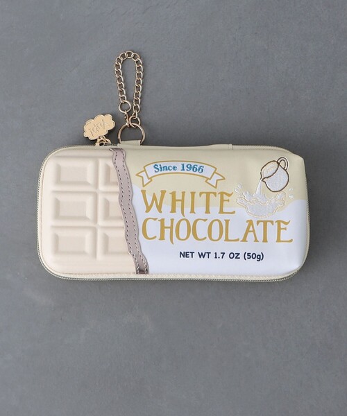 【U】フラップ付きポーチ＆ボックスポーチ（チョコ）2点セット UNITED ARROWS（ユナイテッドアローズ） ポーチ 「yup!」CHOCOLATE BAR