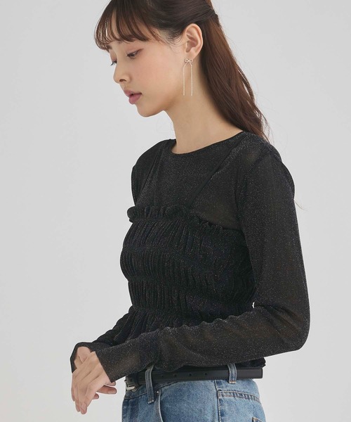ご自宅用限定お買い得品 fifth レディース ビスチェセットシアートップス tシャツ トップス