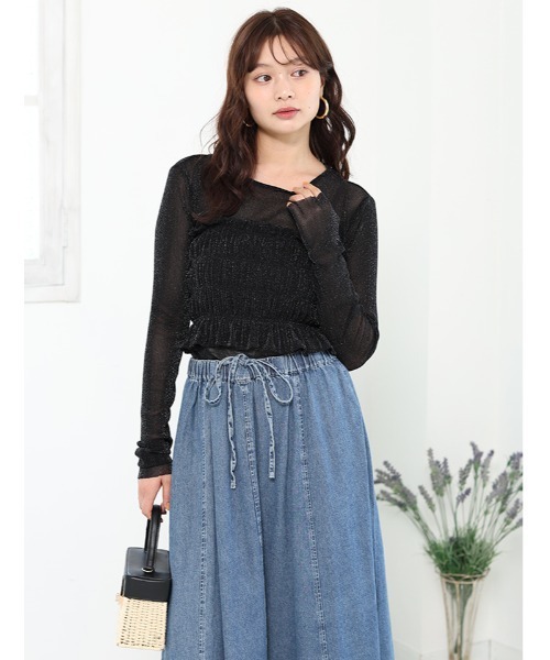 fifth tシャツ ビスチェセットシアートップス レディース
