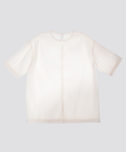 kiehtova tシャツ 「kiehtova」SHEER FABRIC SHIRT/シアー