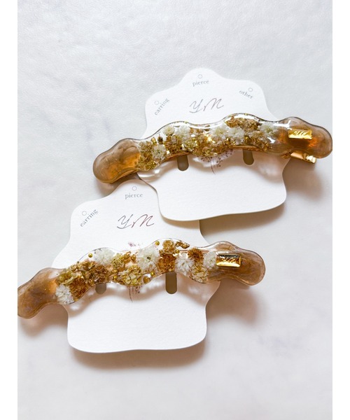 TONE（トネ） ヘアクリップ 「YM」レジン お花のヘアクリップ（MA