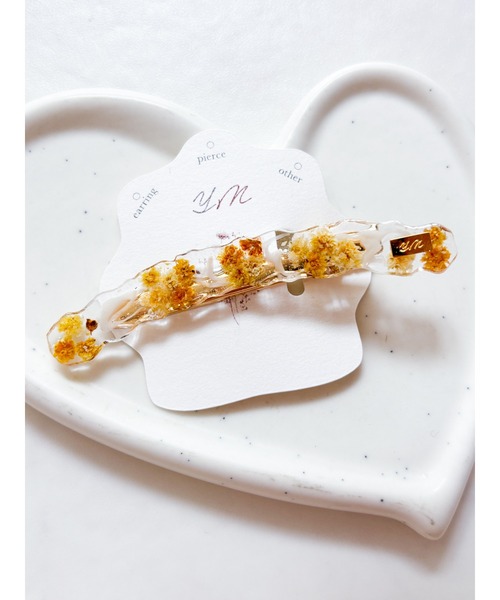 TONE（トネ） ヘアクリップ 「YM」レジン お花のヘアクリップ（MA